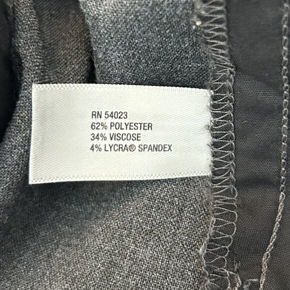 Gap Women's Perfect Trouser Pants Size 14 L Gray Stretch Mid Rise 35" Inseam EUC - Picture 14 of 15